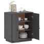 vidaXL Sideboard Grau 65,5x40x75 cm Massivholz Kiefer vidaXL Sideboard Grau 65,5x40x75 cm Massivholz Kiefer
