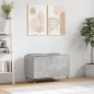 vidaXL Plattenschrank Betongrau 74,5x38x48 cm Holzwerkstoff vidaXL Plattenschrank Betongrau 74,5x38x48 cm Holzwerkstoff