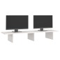 vidaXL Monitorständer Weiß 100x27x15 cm Massivholz Kiefer vidaXL Monitorständer Weiß 100x27x15 cm Massivholz Kiefer