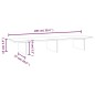 vidaXL Monitorständer Weiß 100x27x15 cm Massivholz Kiefer vidaXL Monitorständer Weiß 100x27x15 cm Massivholz Kiefer