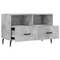 vidaXL TV-Schrank Betongrau 80x36x50 cm Holzwerkstoff vidaXL TV-Schrank Betongrau 80x36x50 cm Holzwerkstoff