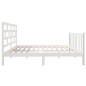 vidaXL Massivholzbett Weiß Kiefer 140x190 cm vidaXL Massivholzbett Weiß Kiefer 140x190 cm