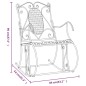 vidaXL Schaukelstuhl 84 cm Schwarz Stahl