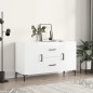 vidaXL Sideboard Hochglanz-Weiß 100x36x60 cm Holzwerkstoff vidaXL Sideboard Hochglanz-Weiß 100x36x60 cm Holzwerkstoff