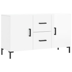 vidaXL Sideboard Hochglanz-Weiß 100x36x60 cm Holzwerkstoff