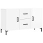 vidaXL Sideboard Hochglanz-Weiß 100x36x60 cm Holzwerkstoff vidaXL Sideboard Hochglanz-Weiß 100x36x60 cm Holzwerkstoff