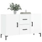 vidaXL Sideboard Hochglanz-Weiß 100x36x60 cm Holzwerkstoff vidaXL Sideboard Hochglanz-Weiß 100x36x60 cm Holzwerkstoff