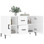 vidaXL Sideboard Hochglanz-Weiß 100x36x60 cm Holzwerkstoff vidaXL Sideboard Hochglanz-Weiß 100x36x60 cm Holzwerkstoff