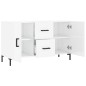 vidaXL Sideboard Hochglanz-Weiß 100x36x60 cm Holzwerkstoff vidaXL Sideboard Hochglanz-Weiß 100x36x60 cm Holzwerkstoff