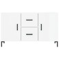vidaXL Sideboard Hochglanz-Weiß 100x36x60 cm Holzwerkstoff vidaXL Sideboard Hochglanz-Weiß 100x36x60 cm Holzwerkstoff
