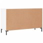 vidaXL Sideboard Hochglanz-Weiß 100x36x60 cm Holzwerkstoff vidaXL Sideboard Hochglanz-Weiß 100x36x60 cm Holzwerkstoff