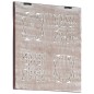 vidaXL Handgeschnitztes Wandpaneel MDF 40x40x1,5 cm Braun und Weiß vidaXL Handgeschnitztes Wandpaneel MDF 40x40x1,5 cm Braun und Weiß