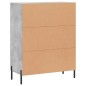 vidaXL Sideboard Betongrau 69,5x34x90 cm Holzwerkstoff vidaXL Sideboard Betongrau 69,5x34x90 cm Holzwerkstoff