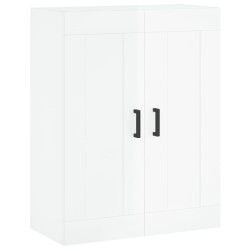 vidaXL Wandschrank Hochglanz-Weiß 69,5x34x90 cm Holzwerkstoff