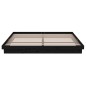vidaXL Massivholzbett Schwarz 200x200 cm vidaXL Massivholzbett Schwarz 200x200 cm