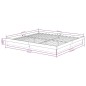 vidaXL Massivholzbett Schwarz 200x200 cm vidaXL Massivholzbett Schwarz 200x200 cm