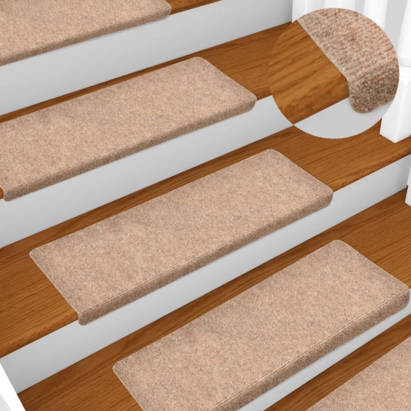 vidaXL Treppenmatten 15 Stk. Nadelvlies 65x21x4 cm Braun vidaXL Treppenmatten 15 Stk. Nadelvlies 65x21x4 cm Braun