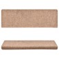 vidaXL Treppenmatten 15 Stk. Nadelvlies 65x21x4 cm Braun vidaXL Treppenmatten 15 Stk. Nadelvlies 65x21x4 cm Braun