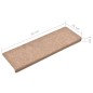 vidaXL Treppenmatten 15 Stk. Nadelvlies 65x21x4 cm Braun vidaXL Treppenmatten 15 Stk. Nadelvlies 65x21x4 cm Braun