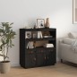 vidaXL Highboard Schwarz 100x40x108,5 cm Massivholz Kiefer vidaXL Highboard Schwarz 100x40x108,5 cm Massivholz Kiefer