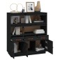 vidaXL Highboard Schwarz 100x40x108,5 cm Massivholz Kiefer vidaXL Highboard Schwarz 100x40x108,5 cm Massivholz Kiefer
