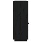 vidaXL Highboard Schwarz 100x40x108,5 cm Massivholz Kiefer vidaXL Highboard Schwarz 100x40x108,5 cm Massivholz Kiefer