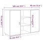vidaXL Sideboard Honigbraun 100x40x75 cm Massivholz Kiefer vidaXL Sideboard Honigbraun 100x40x75 cm Massivholz Kiefer