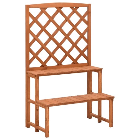 vidaXL Blumentreppe mit Rankgitter 70x42x115 cm Massivholz Tanne  