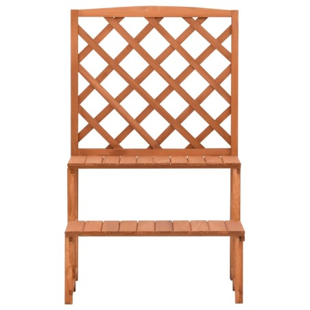 vidaXL Blumentreppe mit Rankgitter 70x42x115 cm Massivholz Tanne  