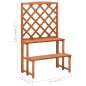vidaXL Blumentreppe mit Rankgitter 70x42x115 cm Massivholz Tanne vidaXL Blumentreppe mit Rankgitter 70x42x115 cm Massivholz Tanne