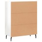 vidaXL Sideboard Hochglanz-Weiß 69,5x34x90 cm Holzwerkstoff vidaXL Sideboard Hochglanz-Weiß 69,5x34x90 cm Holzwerkstoff