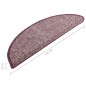 vidaXL Treppenmatten 15 Stk. Lila 65x21x4 cm vidaXL Treppenmatten 15 Stk. Lila 65x21x4 cm
