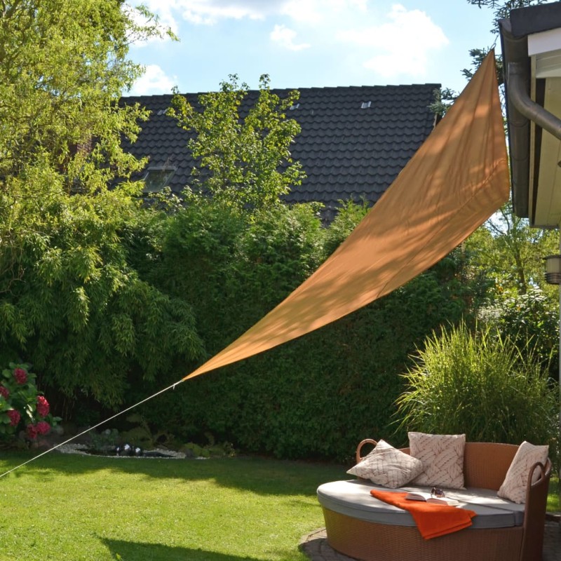 HI Sonnensegel Dreieck 3,6x3,6x3,6 m Beige HI Sonnensegel Dreieck 3,6x3,6x3,6 m Beige