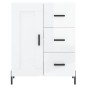 vidaXL Sideboard Hochglanz-Weiß 69,5x34x90 cm Holzwerkstoff vidaXL Sideboard Hochglanz-Weiß 69,5x34x90 cm Holzwerkstoff