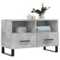 vidaXL TV-Schrank Betongrau 80x36x50 cm Holzwerkstoff vidaXL TV-Schrank Betongrau 80x36x50 cm Holzwerkstoff