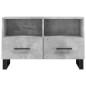 vidaXL TV-Schrank Betongrau 80x36x50 cm Holzwerkstoff vidaXL TV-Schrank Betongrau 80x36x50 cm Holzwerkstoff