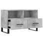 vidaXL TV-Schrank Betongrau 80x36x50 cm Holzwerkstoff vidaXL TV-Schrank Betongrau 80x36x50 cm Holzwerkstoff