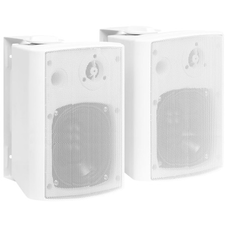 vidaXL Wandlautsprecher Stereo 2 Stk. Weiß Indoor Outdoor 100 W