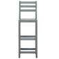 vidaXL Barhocker 4 Stk. Grau Massivholz Akazie vidaXL Barhocker 4 Stk. Grau Massivholz Akazie