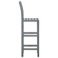 vidaXL Barhocker 4 Stk. Grau Massivholz Akazie vidaXL Barhocker 4 Stk. Grau Massivholz Akazie
