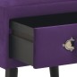 Nachttische 2 Stk. Dunkelviolett 40 x 35 x 40 cm Samt Nachttische 2 Stk. Dunkelviolett 40 x 35 x 40 cm Samt