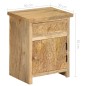 vidaXL Nachttisch Massivholz Mango 40x30x50 cm vidaXL Nachttisch Massivholz Mango 40x30x50 cm