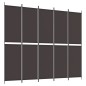 vidaXL 5-tlg. Paravent Braun 250x220 cm Stoff vidaXL 5-tlg. Paravent Braun 250x220 cm Stoff