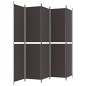 vidaXL 5-tlg. Paravent Braun 250x220 cm Stoff vidaXL 5-tlg. Paravent Braun 250x220 cm Stoff