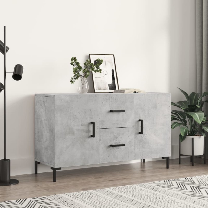vidaXL Sideboard Betongrau 100x36x60 cm Holzwerkstoff vidaXL Sideboard Betongrau 100x36x60 cm Holzwerkstoff