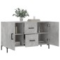 vidaXL Sideboard Betongrau 100x36x60 cm Holzwerkstoff vidaXL Sideboard Betongrau 100x36x60 cm Holzwerkstoff