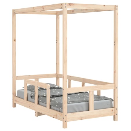 vidaXL Kinderbett 70x140 cm Massivholz Kiefer