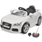 Audi TT RS Aufsitz-Auto für Kinder mit Fernsteuerung Weiß Audi TT RS Aufsitz-Auto für Kinder mit Fernsteuerung Weiß
