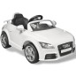 Audi TT RS Aufsitz-Auto für Kinder mit Fernsteuerung Weiß Audi TT RS Aufsitz-Auto für Kinder mit Fernsteuerung Weiß