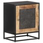 vidaXL Nachttisch 40x30x50 cm Raues Mangoholz vidaXL Nachttisch 40x30x50 cm Raues Mangoholz